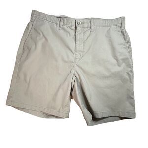 Orvis Chino Shorts Men Khaki Hiking Outdoor Fishing Camp Casual 38 Preppy
